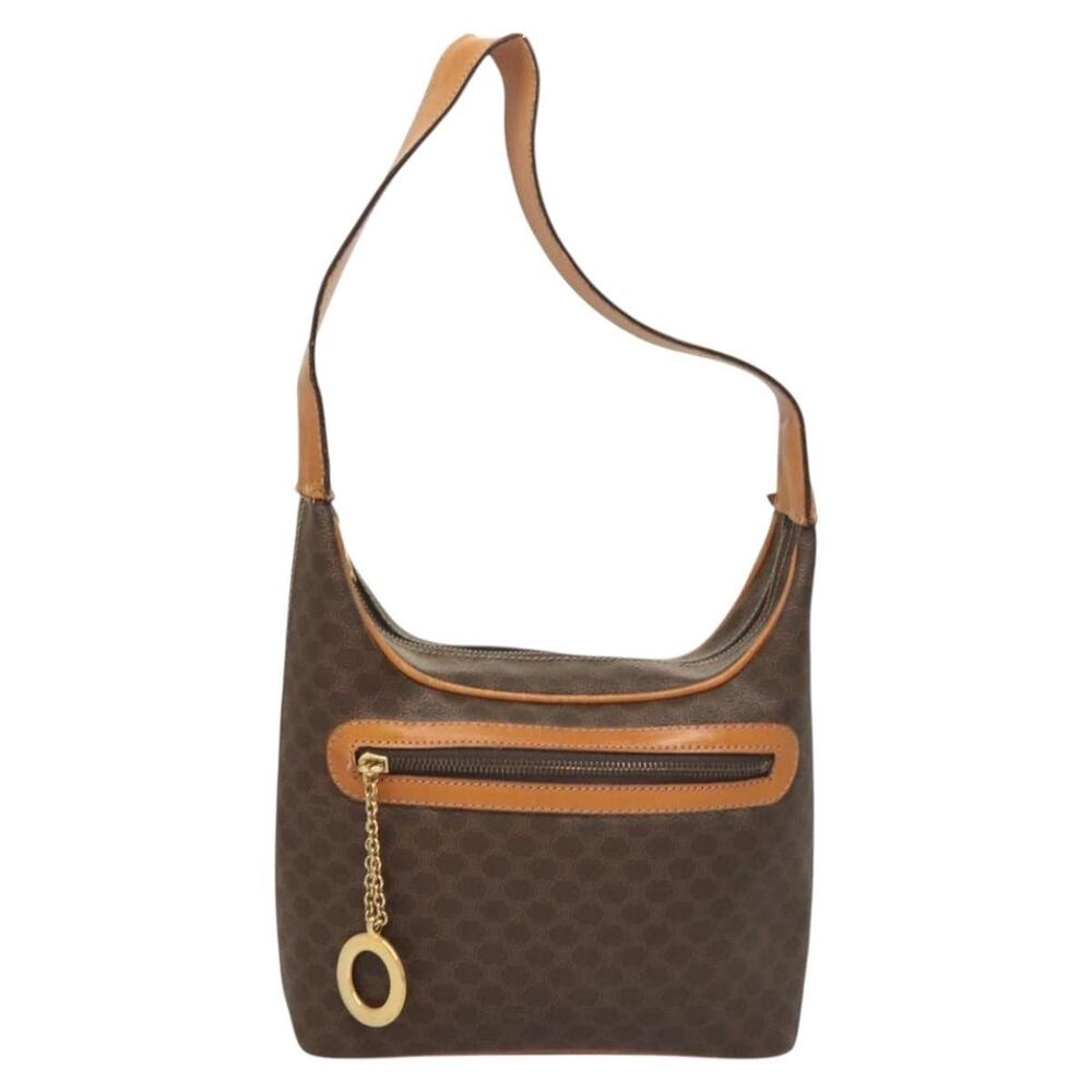 Celine Macadam Shoulder Bag Brown